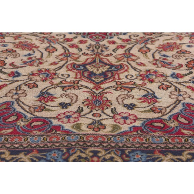 Late 20th Century Vintage Persian Qum Rug - 04'05 X 06'07 For Sale - Image 5 of 9