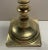 Antique Heavy Brass Candlestick For Sale - Image 4 of 5