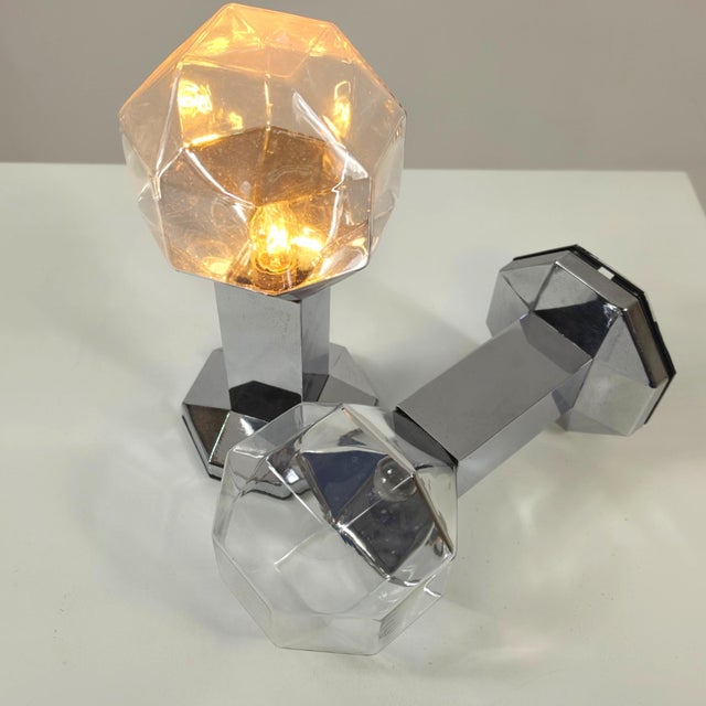 Motoko Ishii Wall Lights by Motoko Ishii for Staff Leuchten, 1970s, Set of 2 For Sale - Image 4 of 6