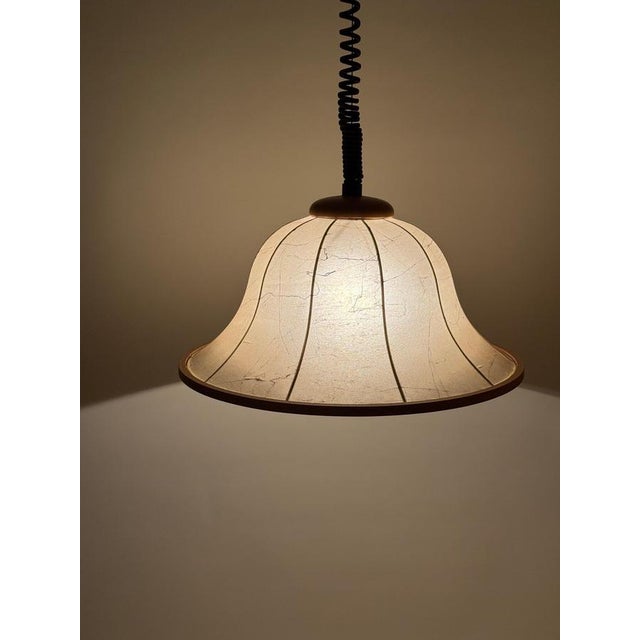 Cocoon Hanging Lamp in Beechwood, 1980s For Sale - Image 13 of 14