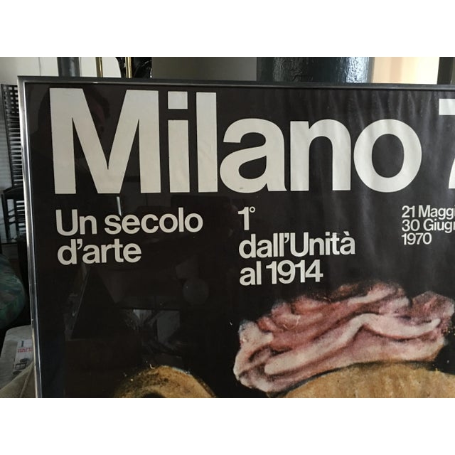 Mid-Century Modern 1970's Large Milano Female Bust Lithograph Wall Art For Sale - Image 3 of 6