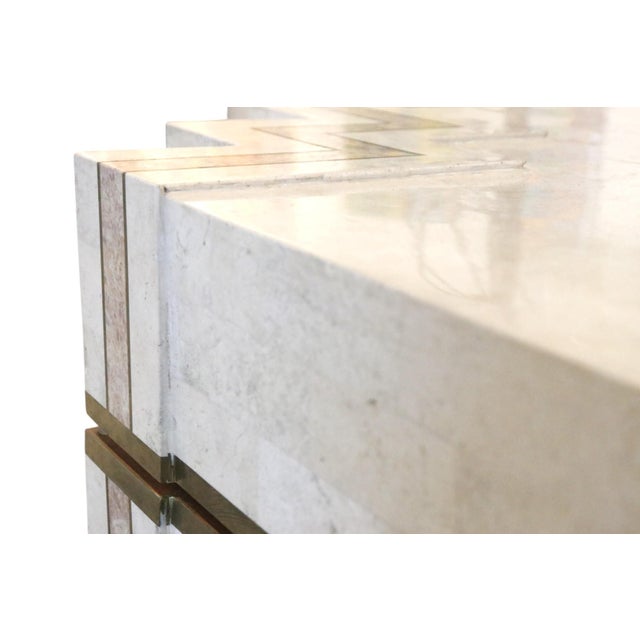 1970s Tessellated Travertine Chest For Sale - Image 10 of 14