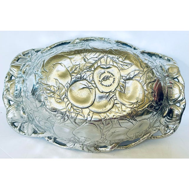 Art Nouveau Arthur Court Apple Serving Bowl For Sale - Image 3 of 4
