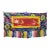 Vintage Tibetan Style Uchen Wall Hanging Tapestry Fabric Art For Sale
