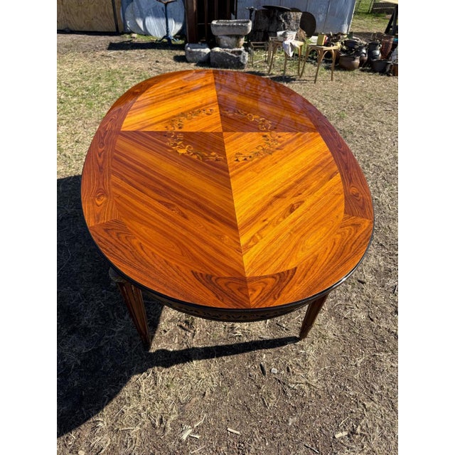 Long French Louis XVI Dining Table Mahogany 1900s For Sale - Image 18 of 18