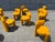 Set of Nine Modern Designer Chairs, Sunflower Yellow For Sale - Image 4 of 12