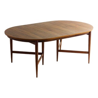 Oval Dining Table in Teak by Oswald Vermaercke for V-Form, Belgium, 1962 For Sale