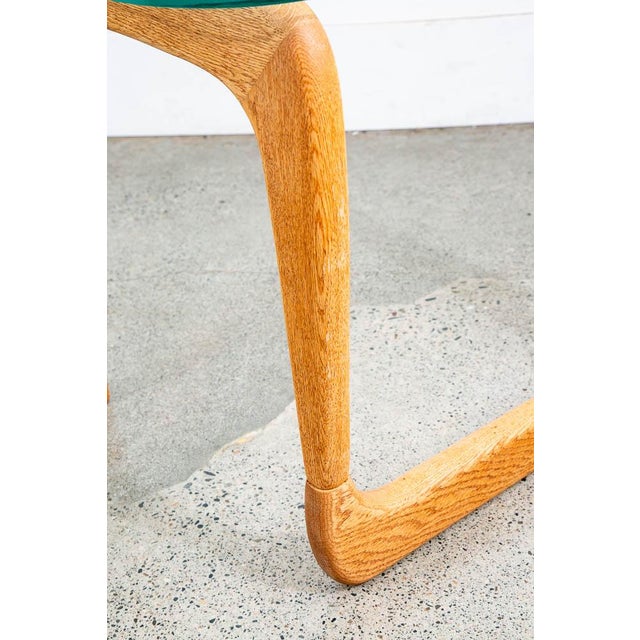 Wood 1960s Mid Century Modern Side Table Set Noguchi Style Nightstand White Oak Pair Two Nm For Sale - Image 7 of 12