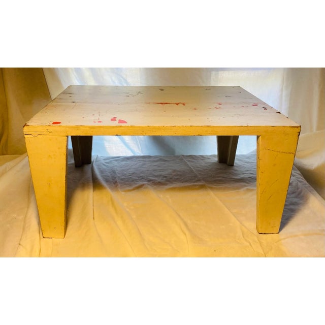 1980s Original Vintage Prototype for Small Side Table by Artist Michael Mota Dallas Tx For Sale - Image 10 of 11