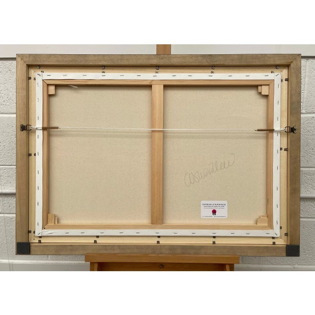 Angela Wakefield Colourful Abstract Landscape Painting of the Hudson River - Unique Original Art by Contemporary British Artist, 2021 For Sale - Image 4 of 13