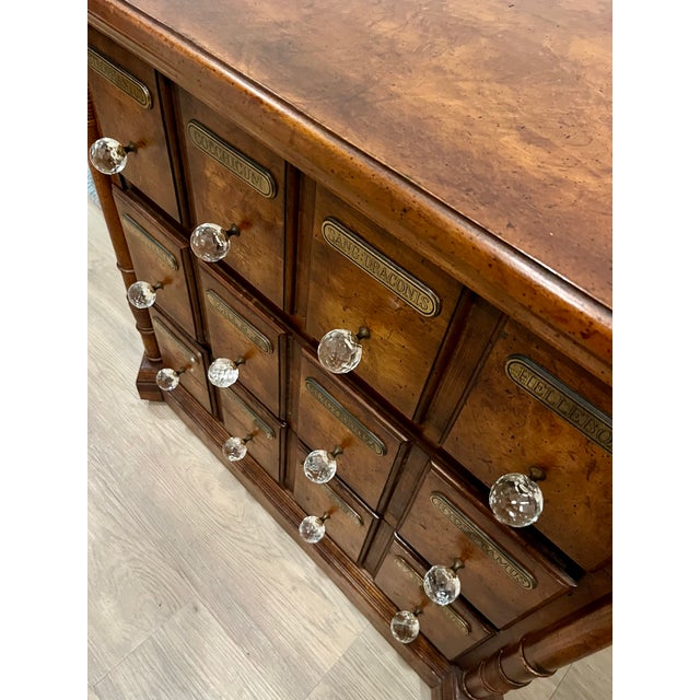 Mid-Century Modern 1970s Pulaski Apothecary Collection Cambridge (3) Drawer Dresser, Attributed For Sale - Image 3 of 10