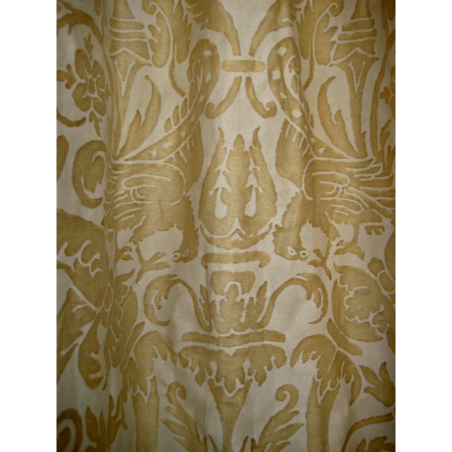 Mid 20th Century Vintage Fortuny Ucelli Curtain-Drapery Panel For Sale - Image 5 of 11
