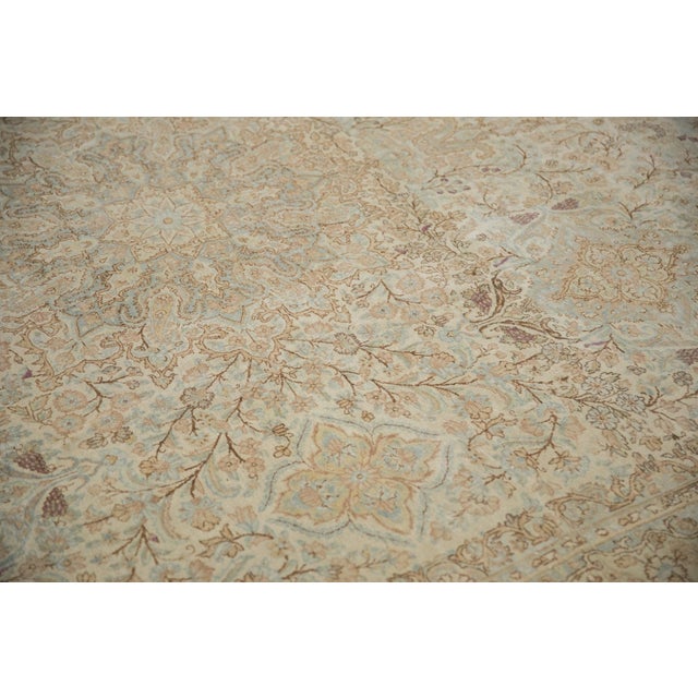 Vintage Distressed Kerman Carpet - 9'8" x 16'11" For Sale - Image 14 of 15