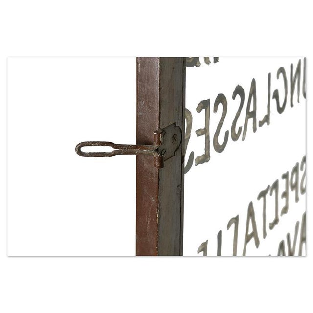 Optician Wall Display Case in Patinated Solid Wood For Sale - Image 5 of 8