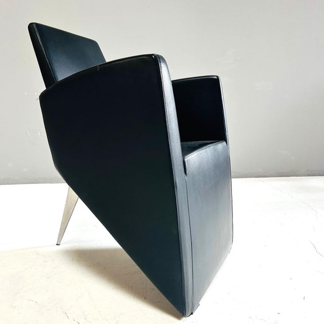 Black J. Lang Armchair by Philippe Starck for Driade Aleph, 1987 For Sale - Image 8 of 11