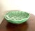 Ceramic 8.5" Vintage Dark Green Majolica Cabbagewear Leaf Ceramic Bowl - Made in Portugal For Sale - Image 7 of 7