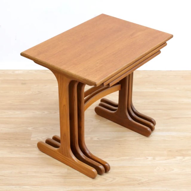 1960s Mid Century Nesting Tables by G Plan - Set of 3 For Sale In Los Angeles - Image 6 of 10