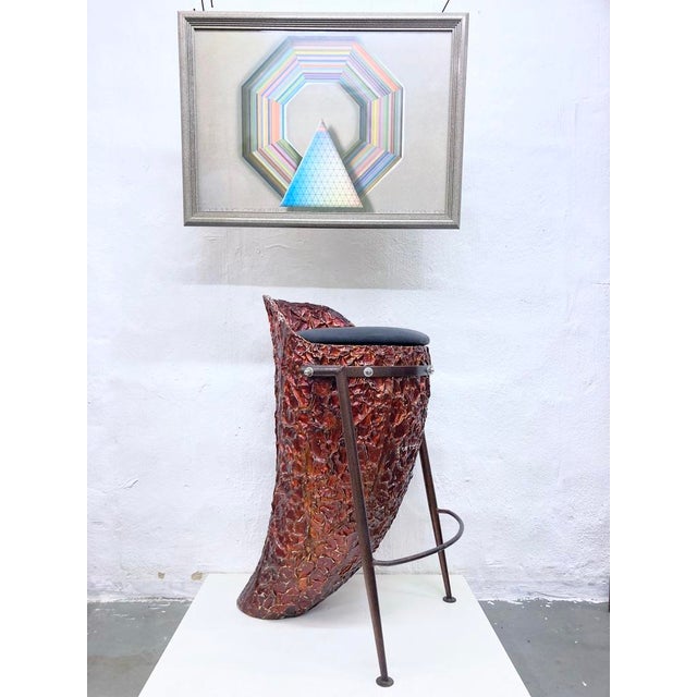 Metal Vintage Bar Stool, 1980s For Sale - Image 7 of 17