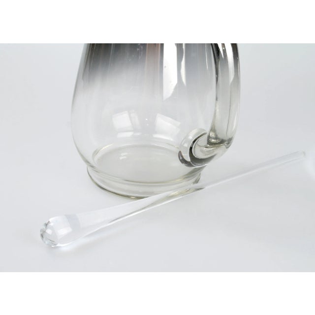 Mid 20th Century Silver Ombré Pitcher & Stirrer For Sale - Image 5 of 6