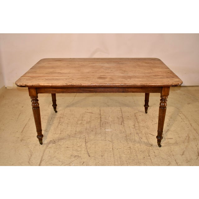 Brown 19th Century French Farm Table For Sale - Image 8 of 10