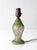 American Vintage 1930s Green Glass Table Lamp For Sale - Image 3 of 13