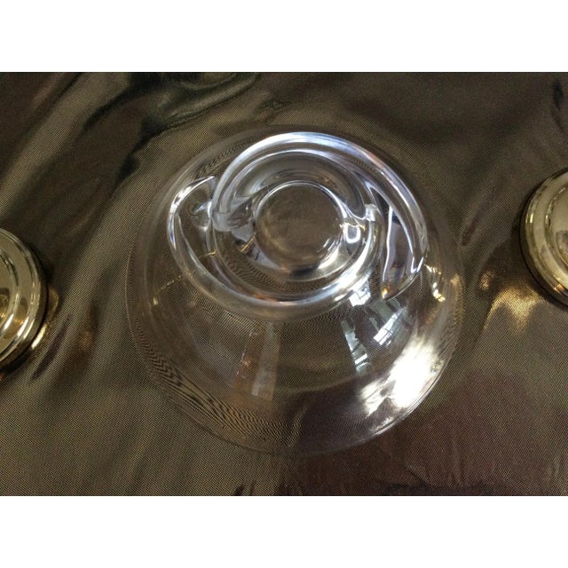 1950s Vintage Clear Steuben Snail Bottom Crystal Bowl, Signed For Sale - Image 5 of 12