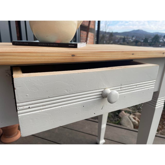 Antique Table in Fir, 1890s For Sale - Image 3 of 18