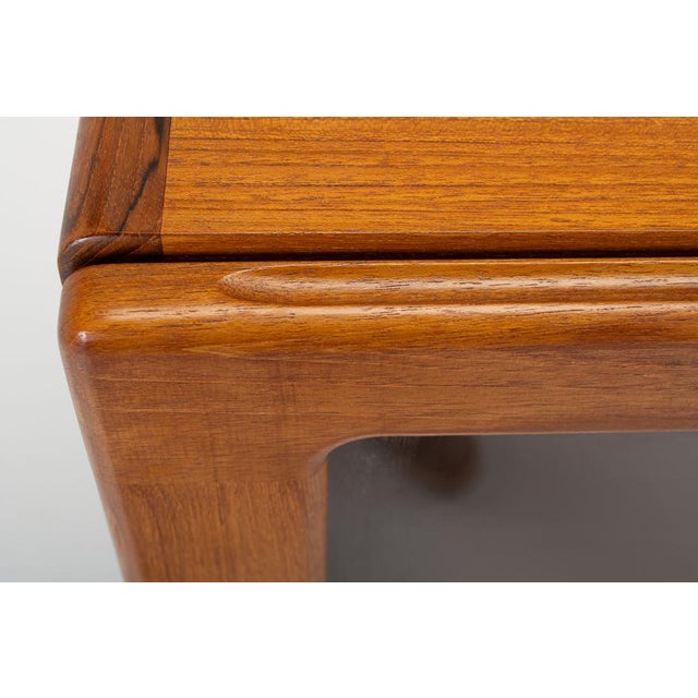 Wood Danish Teak Cabinet with Glass Doors, 1960s For Sale - Image 7 of 9