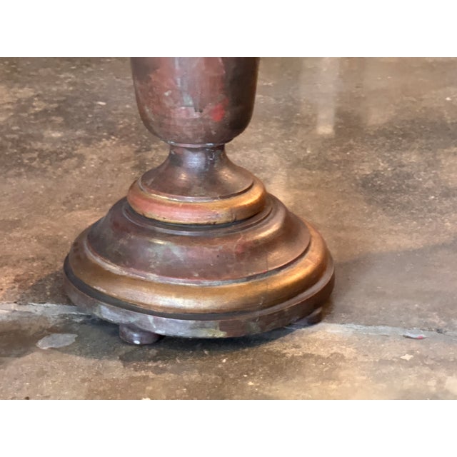 1950s 1950s Faux-Marble Painted Side Table For Sale - Image 5 of 7