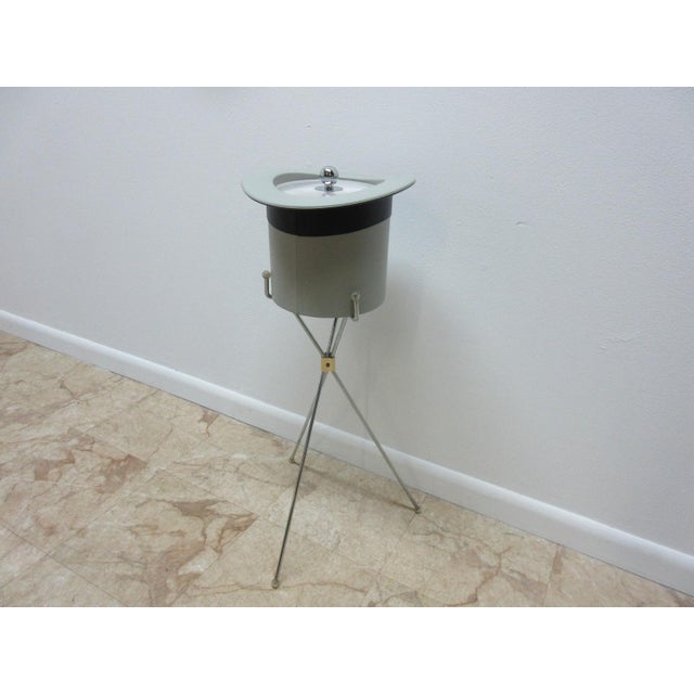Vintage Mid Century X Base Top Hat Ice Wine Champagne Bucket For Sale - Image 4 of 11