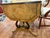 Traditional 1970s Baker Furniture Regency Burl Wood Writing Desk With Lyre Base For Sale - Image 3 of 10