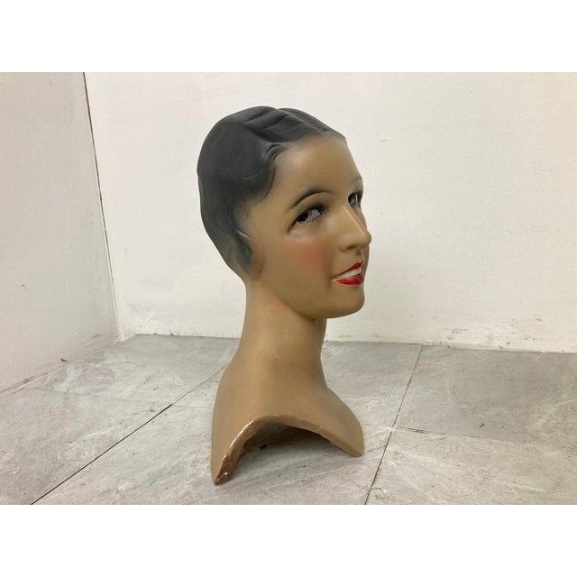 Vintage Female Mannequin Head, 1960s For Sale - Image 4 of 12