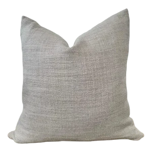 French Linen Pillow With Down Insert in Natural