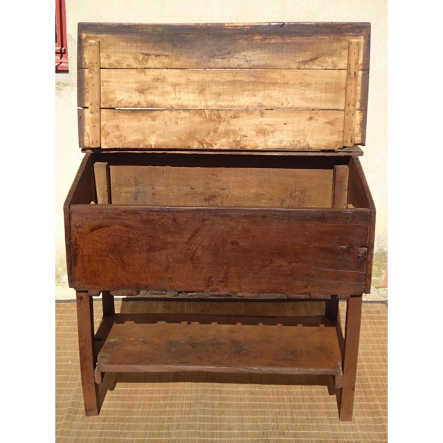 Vintage Brown Oak Dish Drainer For Sale - Image 13 of 18