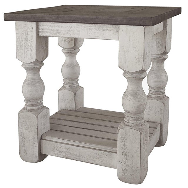 Stonegate Pillar Style Side Table For Sale In Chicago - Image 6 of 7