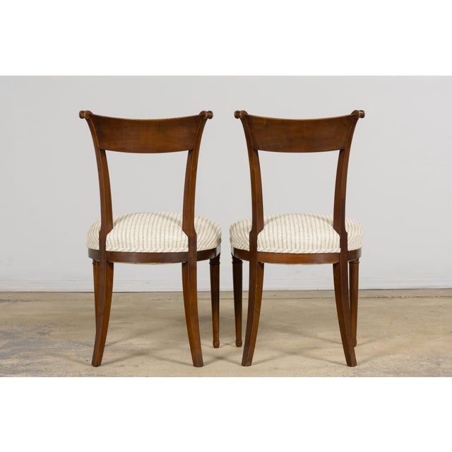 Set of 8 French Directoire Walnut Dining Chairs, Early 19th Century For Sale - Image 18 of 18