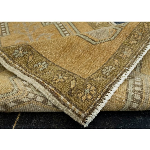 Textile Turkish Mini Rug Oriental Hand Knotted Vintage Rug 1'8" x 3'3" #16253 For Sale - Image 7 of 8