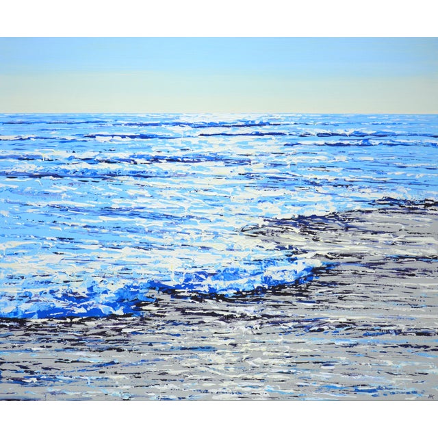 Ocean Blue. Glare 6. Original Contemporary Painting by Iryna Kastsova For Sale