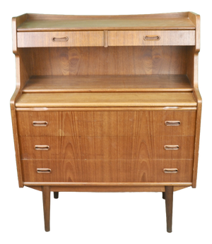 Danish Desk in Teak Veneer, 1960s