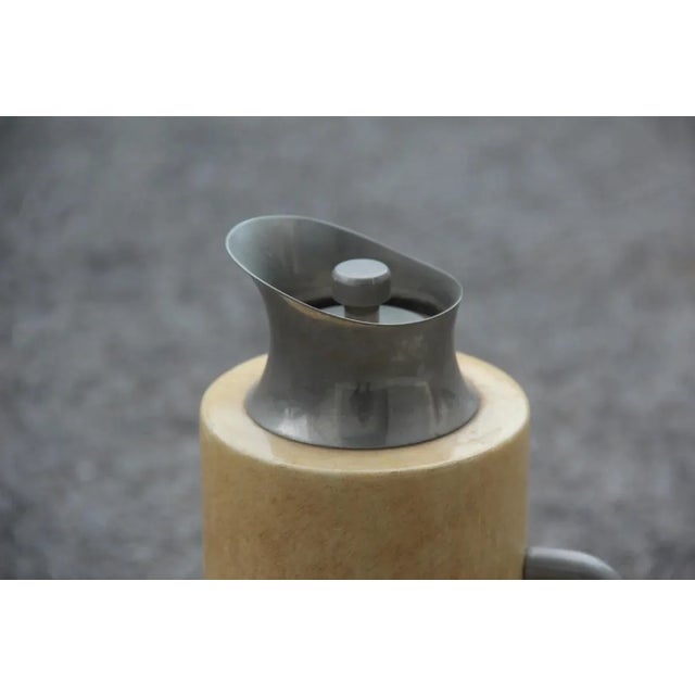 Mid-Century Goatskin Pitcher Bottle by Aldo Tura, 1950s, in Good conditions.