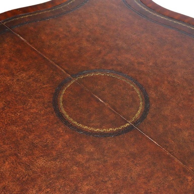 Maitland Smith Chippendale Style Carved Mahogany Game Table With Claw Feet For Sale - Image 12 of 17