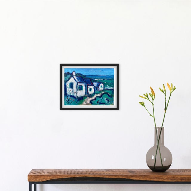 Ocean's Edge Cottages - Impressionistic Oil Landscape Painting For Sale In Reno/Lake Tahoe - Image 6 of 9