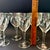 Vintage Wine Glasses by Standard Glass Co in the Criss Cross & Punties Pattern – Set of 6 Gobblets - Art Deco Depression Glass – 7.25" For Sale - Image 9 of 9