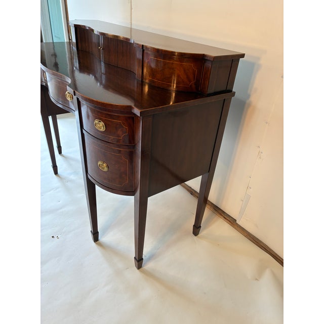 1970s 1970s Mahogany Inlayed Sideboard by Baker For Sale - Image 5 of 13