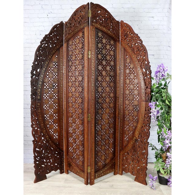 Vintage Double-Sided Room Divider in Teak, 1980s For Sale - Image 12 of 15