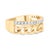 Immerse yourself in the opulence of the 10K Yellow Gold Diamond Cuban Link Ring Band, a marvel of craftsmanship that...