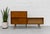 Mid Century Modern vintage bar cabinet and stereo console, c. 1960’s. Featuring a beautifully balanced asymmetrical...