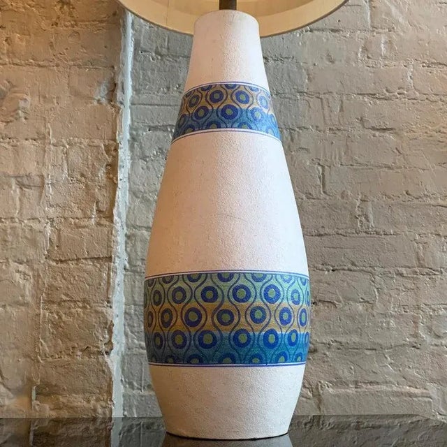 Metal Mid-Century Modern Table Lamp by Aldo Londi for Bitossi with Shade For Sale - Image 7 of 11