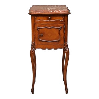 Late 19th Century Antique French Louis XV Style Nightstand Chevet For Sale