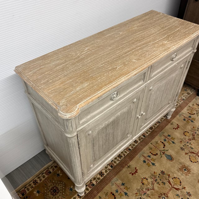 Swedish Gray Gustavian Inspired Sideboard For Sale - Image 11 of 12